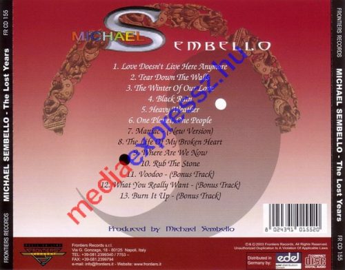 Michael Sembello ‎– The Lost Years ****