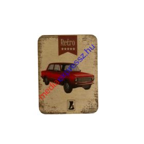 Retro autós (piros Lada) hűtőmágnes  