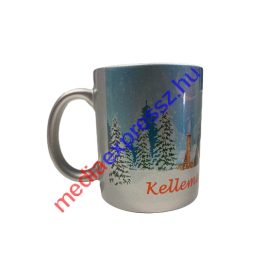 Kellemes Ünnepeket! feliratú metál bögre