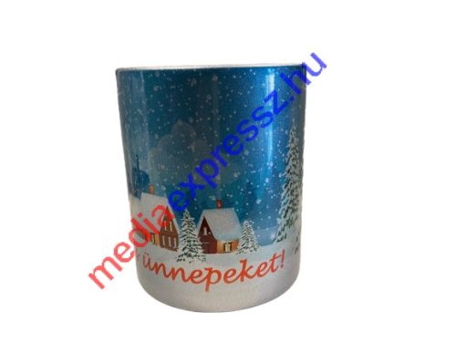 Kellemes Ünnepeket! feliratú metál bögre