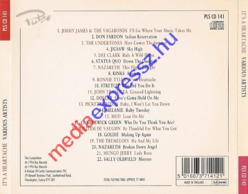 It's a heartache - Chart Hits of the 70's CD