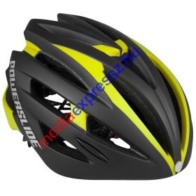   Görkorcsolyás / Biciklis bukósisak - Powerslide Race Attack Black / Yellow 