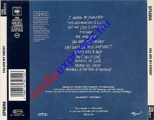  Spagna – You Are My Energy ****