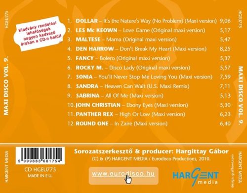 MAXI DISCO Vol. 9. - Válogatásalbum