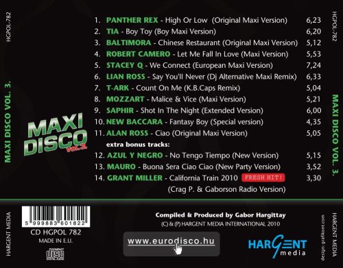 MAXI DISCO Vol. 3. - Válogatásalbum