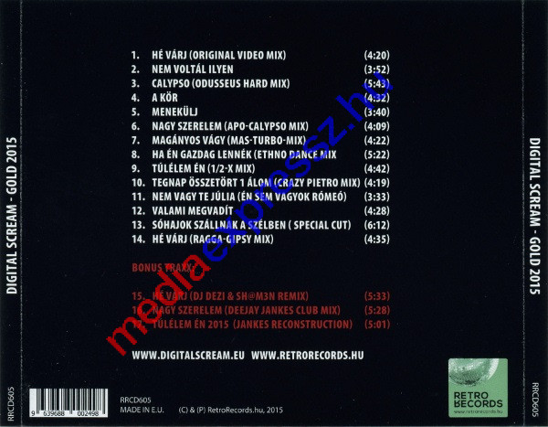 Digital Scream - Gold 2015 CD